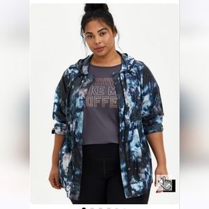 Torrid, Reflective Nylon Windbreaker Active Jacket, size 1